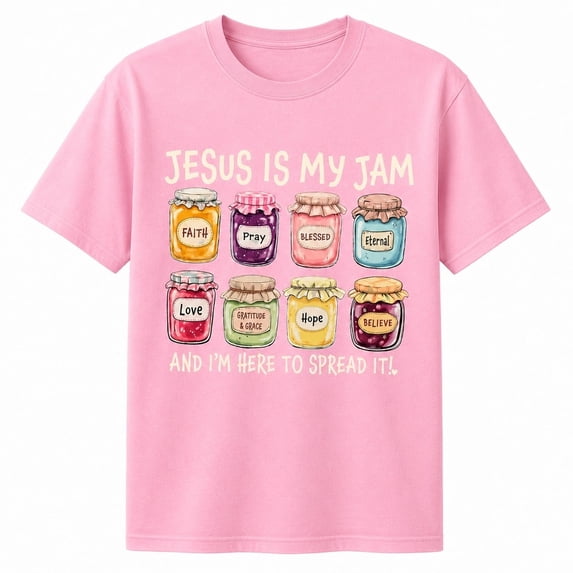 Veylor Haus Jesus Is My Jam Christian Graphic, Unisex Faith Tee