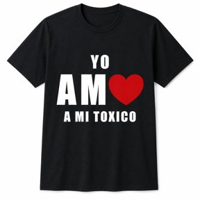Veylor Haus Yo Amo A Mi Toxico Heart Graphic T-Shirt, Unisex Classic Fit