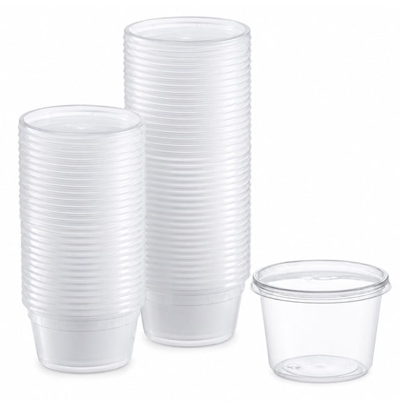 Vezee 16oz Lightweight Plastic Deli Containers with Lids Disposable, Leakproof, BPA-Free Containers: 250CT