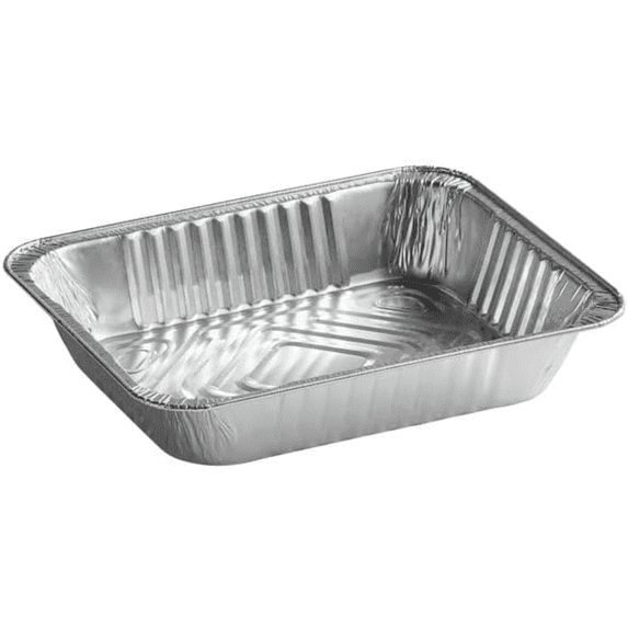 VeZee 9" x 13" Half Size Deep Aluminum Foil Pans | Disposable Steam Table Trays for Cooking, Baking & Catering: 20 Count