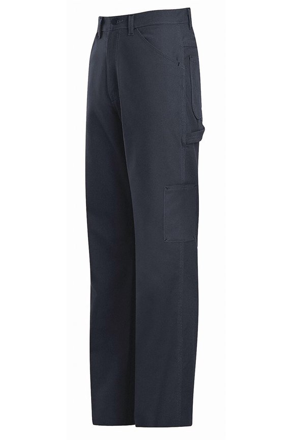 Bulwark PLJ8NV-34-32 Mens Midweight FR Dungaree Pant, Navy Duck - Size 34 - 32 in. Inseam