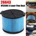 thumbnail image 1 of Vf3500 3-Layer Fine Dust Cartridge Filter 26643 For Ridgid Wet Dry Vacuums Usa, 1 of 6