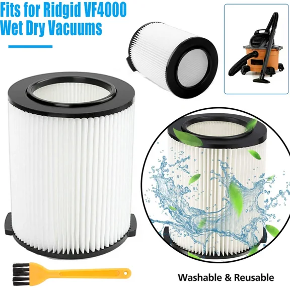 Vf4000 Replacement Wet/Dry Washable Vacuum Garage Shop Vac Pleated Filter