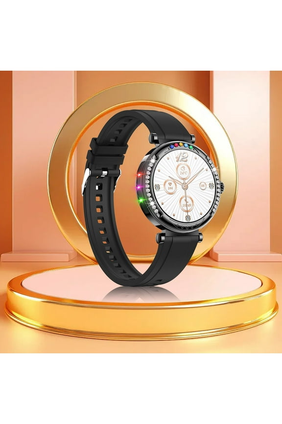 1.27-inch Smart Watches High-definition Screen, Bluetooth Call Multi Sport Modes Information Reminder Smartwatch Silver Black