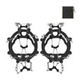 thumbnail image 1 of Vfedsrsge 10-Tooth Ice Cleats - Black Anti-Slip Snow Traction Grips, 1 Pair Universal Fit for Shoes & Boots, 1 of 5