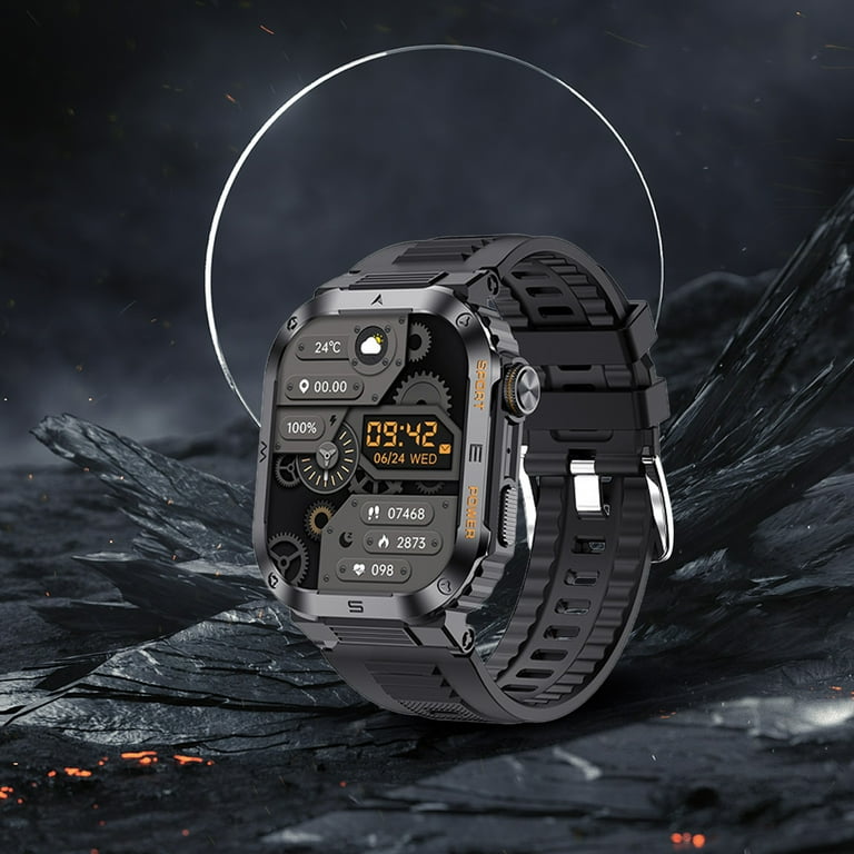 Vfedsrsge 2.01 Inch Ultra Smart Watches. Clear Color Screen Metal Case Bluetooth Call. Sports Mode Outdoor Large Capacity Battery Smartwatch Black Walmart