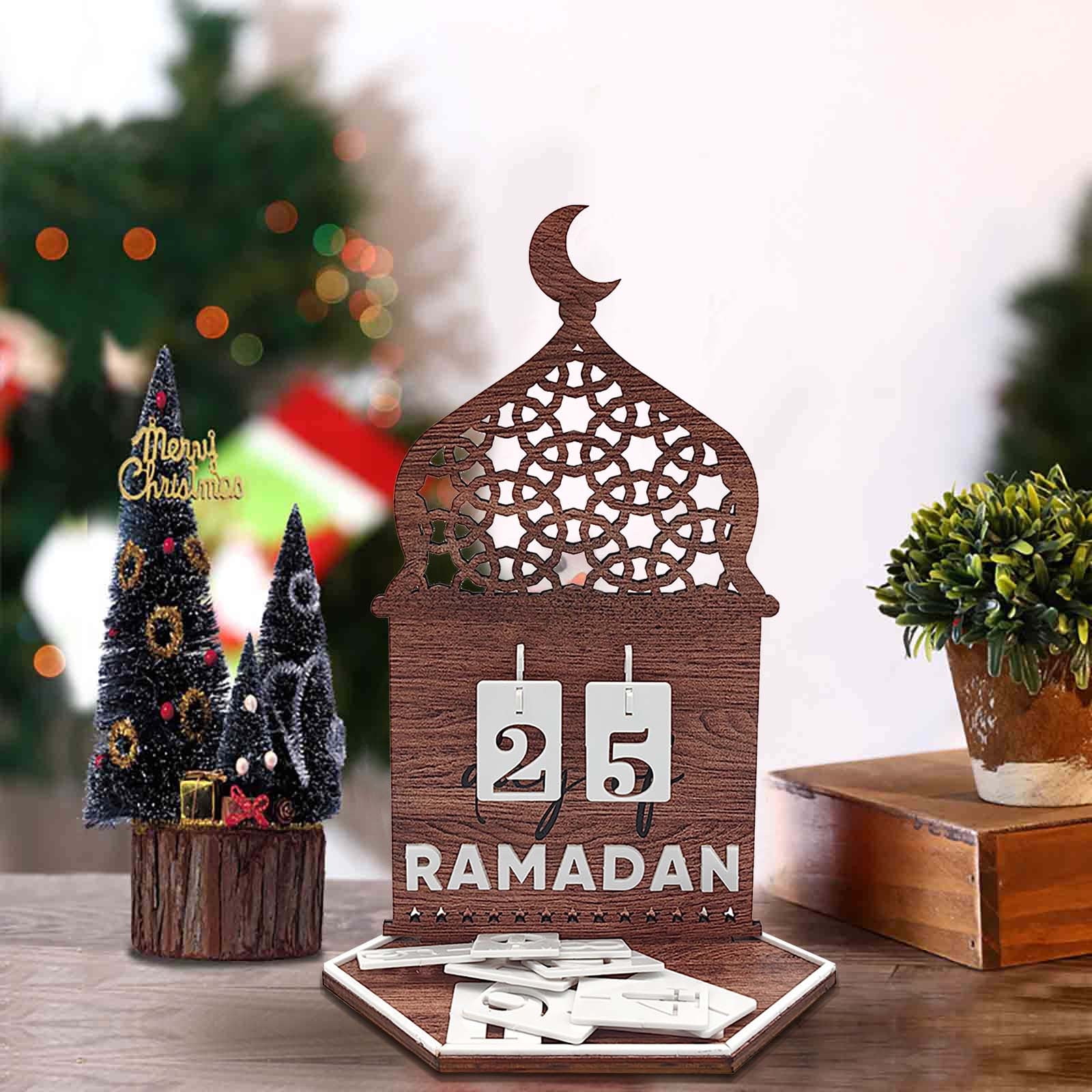 Vfedsrsge 2024 Calendar Festival Countdown, Wooden Combination Tabletop