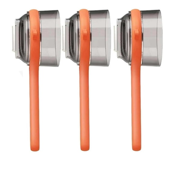 Vfedsrsge 3 Pack Vegetable Fruit Peeler with Storage Container, Stainless Steel Blade, Ergonomic Non-Slip Grip, Dishwasher Safe, Space-Saving with Hanging Hole