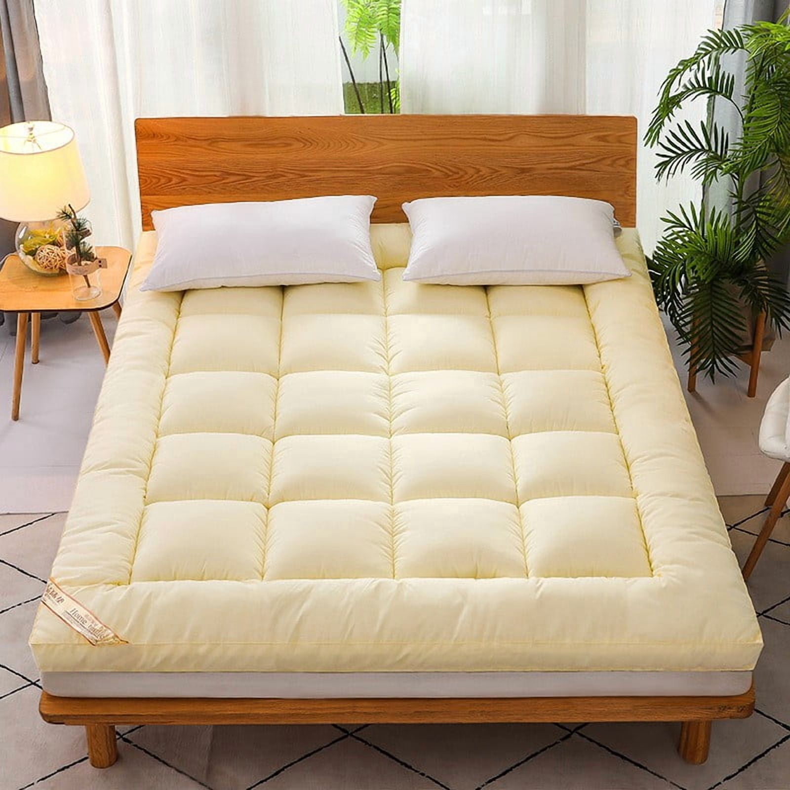 Vfedsrsge 3D Velvet Foldable Floor Futon Mattress Twin XL - Thickened Dorm Soft Cushion, Portable Guest Mattress for RV, Ki-ds Play Mat & Yoga