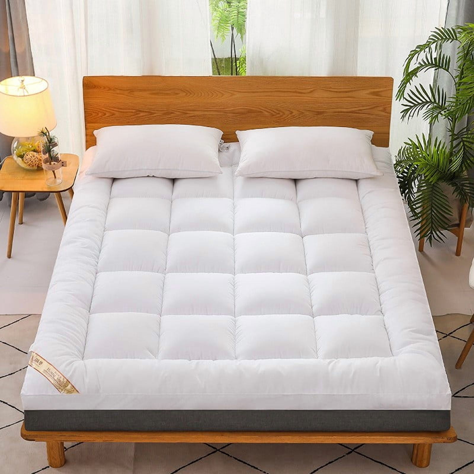 Vfedsrsge 3D Velvet Thickened Foldable Mattress - Twin/Full/Queen Size, Soft Floor Futon for Dorm, Guest, RV, Yoga & Ki-ds Play - Rollable Space Saving Mattress Topper