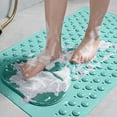 thumbnail image 1 of Vfedsrsge Bath Mat for Tub Mildew Resistant,Bathroom Rug Rubber Backing Non-slip Can Massage or Scrub The Soles of The Feet Bathroom Floor Mat Shower Rug in Front of The Bathtub,Green, 1 of 9