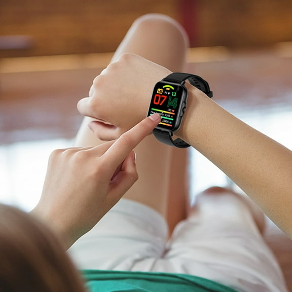 Vfedsrsge Bluetooth Call Sports Smart Watch, Customized HD Full 1.83 Inches Touchcontrol Dial Smartwatch