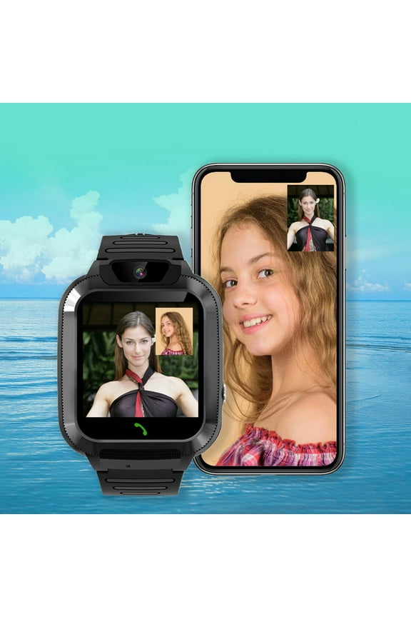 Children's Intelligent Watch with High-definition Touchscreen, Camera for Video Calls 4G Black