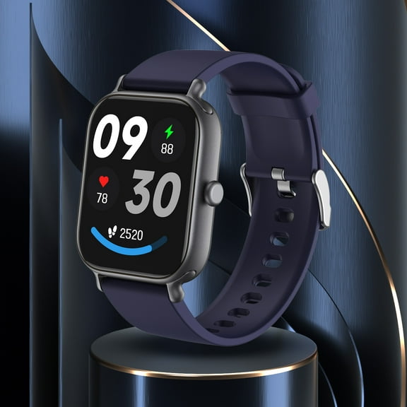 Vfedsrsge High Precision Smartwatch with HD Call, 100+ Sports Modes Bluetooth Voice Control Fitness Smart Watch Blue