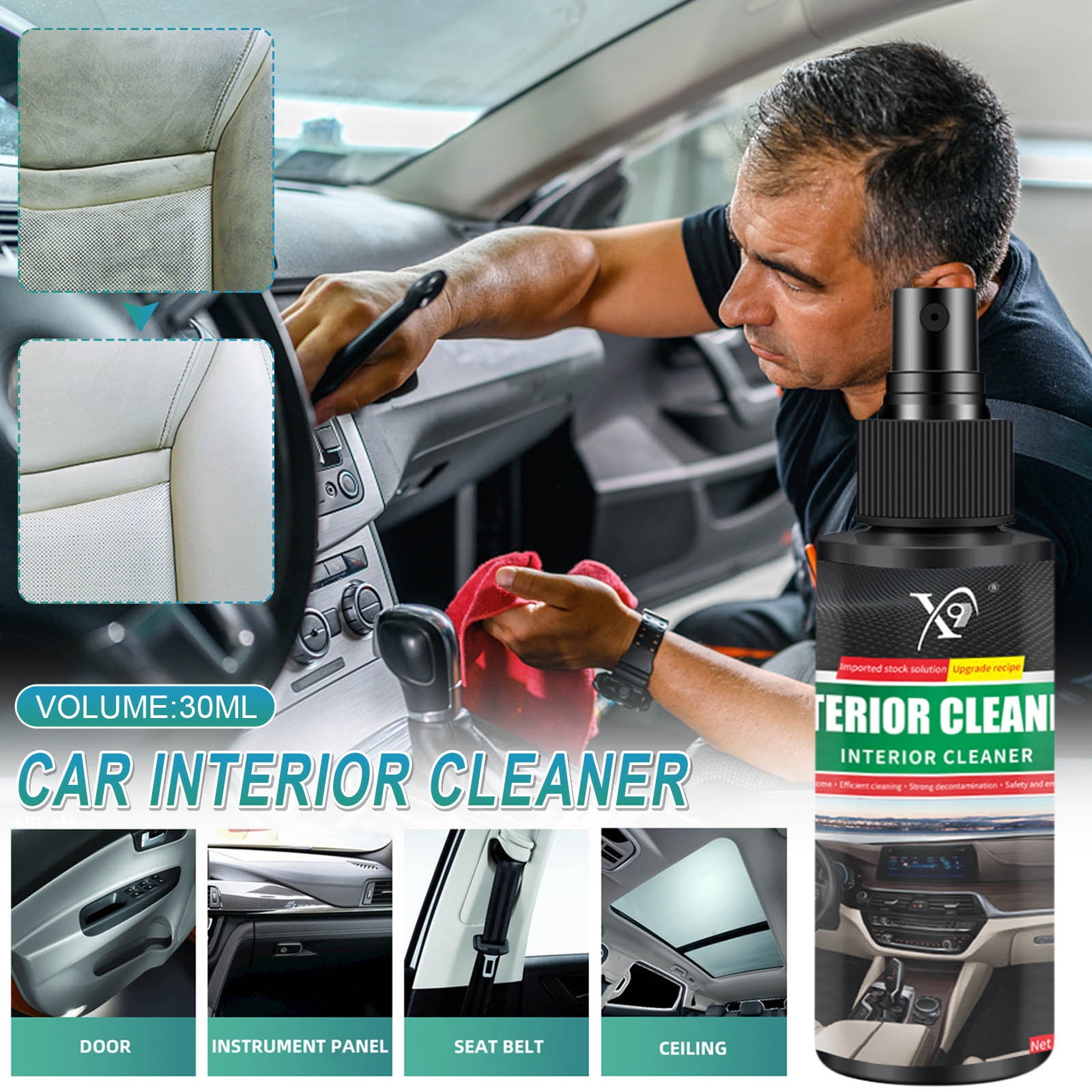 Vfedsrsge Plastic Parts Crystal Coating Car Exterior Restorer, Car