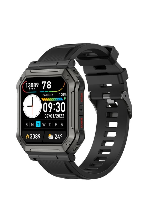 Smart Watch Full Screen, Smart Watches for Android IOS, Smart Fitness Watch for Women Man Black