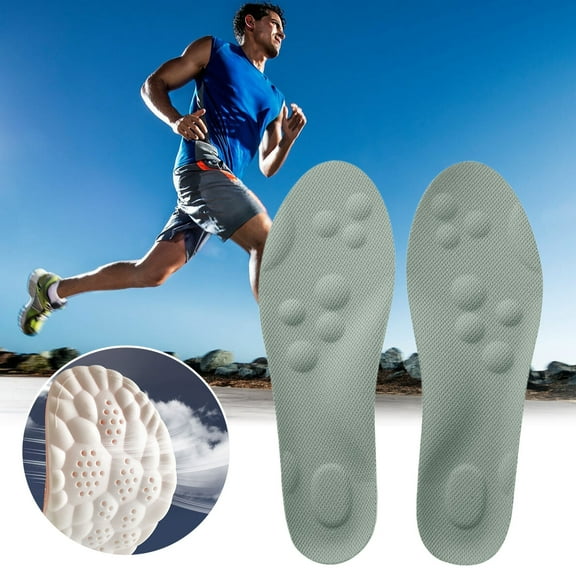 Vfedsrsge Super Soft Insoles for Men & Women - Shock Absorbing, Sweat-Wicking, Arch Support - Trim to Fit for Sneakers, Dress Shoes, Boots - All-Day Comfort No Fatigue