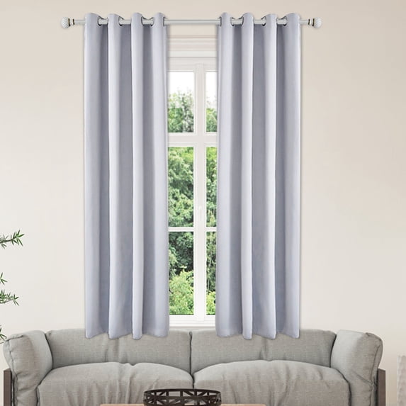 Vfedsrsge Thermal Blackout Grommet Curtain Panel, 42” x 63”, 100% Polyester Noise Reducing Drape
