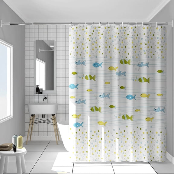 Vfedsrsge Waterproof Shower Curtain Set - 71x71 Inch, 14 Pcs, Polyester, Metal Grommets, White