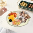 thumbnail image 1 of Vfedsrsge White Round Plastic Serving Tray 18cm/7in - Versatile Snack, Candy & Fruit Organizer Platter for Home Kitchen Countertop, Dining Table & Parties, 1 of 6