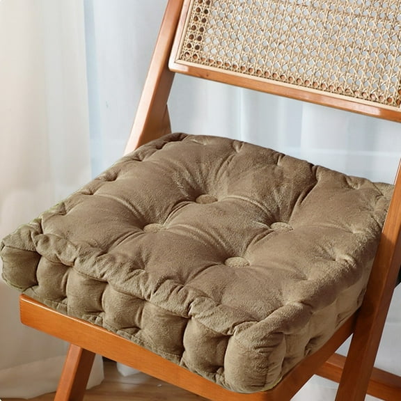 Vfedsrsge Winter Insulated Seat Cushion - Nylon-Spandex 40x40cm Lumbar Pillow, Khaki (9 Colors Avail)