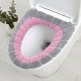 thumbnail image 1 of Vfedsrsge Winter Thick Knitted Toilet Seat Cushion - Washable Soft Acrylic Pad, Universal Fit & Easy Install, 1 of 3