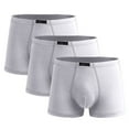 thumbnail image 1 of VgaVtl 3 PC Cotton Boxers for Men Big Underwear Men Athletic Boxer Briefs Layering Solid Comfy Underpants,Gray XXL, 1 of 2