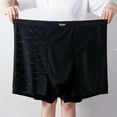 thumbnail image 1 of VgaVtl Big Boxers Men Ice Silk Mens Underwear Boxer Briefs Solid Large Breathable Underpants,Black 6XL, 1 of 2