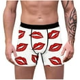 thumbnail image 1 of VgaVtl Big Mens Underwear Valentines Holiday Mens Plus Size Boxers Comfy Graphic Underpants, 1 of 8