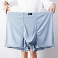 thumbnail image 1 of VgaVtl Boxers Men Big Ice Silk Mens Underwear Boxer Briefs Breathable Solid Large Underpants,Gray 6XL, 1 of 8