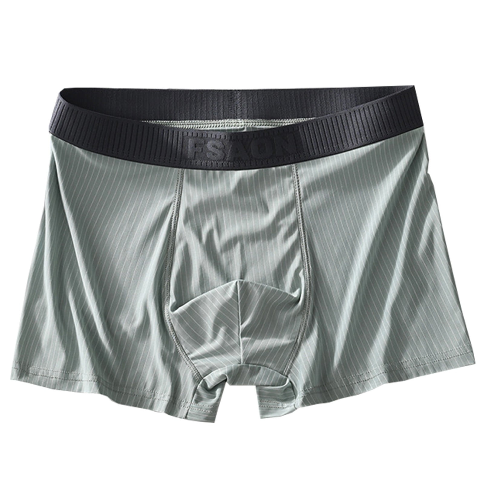 VgaVtl Boxers for Men Large Big Mens Underwear Plus Size Elastic Solid ...