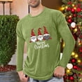 thumbnail image 1 of VgaVtl Christmas Long Sleeve Tee Shirts for Men Green Shirts for Men Vacation Leisure Loose Workout Graphic Shirts,XXL, 1 of 4