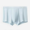 thumbnail image 1 of VgaVtl Cotton Boxers for Men Big Basic Panties for Men Soft Plain Breathable Boxer Briefs Underpants,Blue XXL, 1 of 3