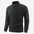 thumbnail image 1 of VgaVtl Fleece Men's Long Sleeve Shirt Turtleneck Tee Shirts for Men Black Workout Solid Leisure Warm Slim Shirts,M, 1 of 3