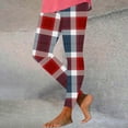 thumbnail image 1 of VgaVtl High Waist Leggings for Women Plus Size Athletic Yoga Pants for Women Plus Size Plaid Tight Casual Long Activewear Pants,L, 1 of 4