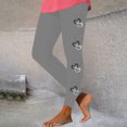 thumbnail image 1 of VgaVtl Leggings for Women High Waist Elastic Gray Pants Women Slim Casual Activewear Slim-Leg Valentine's Day Print Pants, 1 of 6
