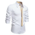 thumbnail image 1 of VgaVtl Long Sleeve Mens Shirt Cotton Collared Dress Shirts Shirts for Men Plus Size Dressy White Business Plain Office Shirts, 1 of 9