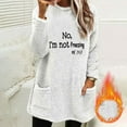 thumbnail image 1 of VgaVtl Long Sleeve Plus Size Shirts for Women Fuzzy Fall Winter Tops Women Warm Loose Graphic Casual White Shirts,L, 1 of 4