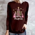 thumbnail image 1 of VgaVtl Long Sleeve Womens Tshirts Cotton Christmas Women's Plus Size Tops Vacation Workout Christmas Graphic Leisure Tops,Red M, 1 of 5