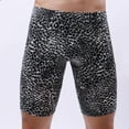 thumbnail image 1 of VgaVtl Mens Plus Size Boxers Leopard Print Mens Plus Size Underwear Homewear Seamless Long Underpants,Black XL, 1 of 6