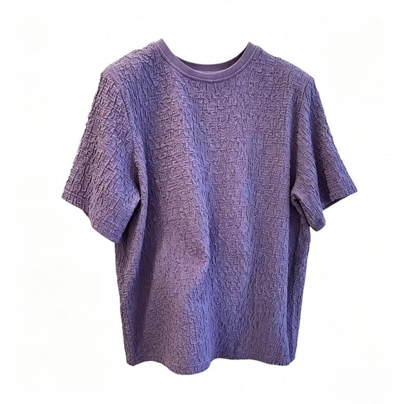 VgaVtl Mens Tee Shirts Summer Elbow-Length Casual Holiday Everyday Solid Color Minimalist Mens Tops Loose