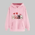 thumbnail image 1 of VgaVtl Pink Hoodies for Women Plus Size Valentines Day Long Sleeve Sweatshirt for Women Pocket Graphic Festivals Pullover Tops, 1 of 5