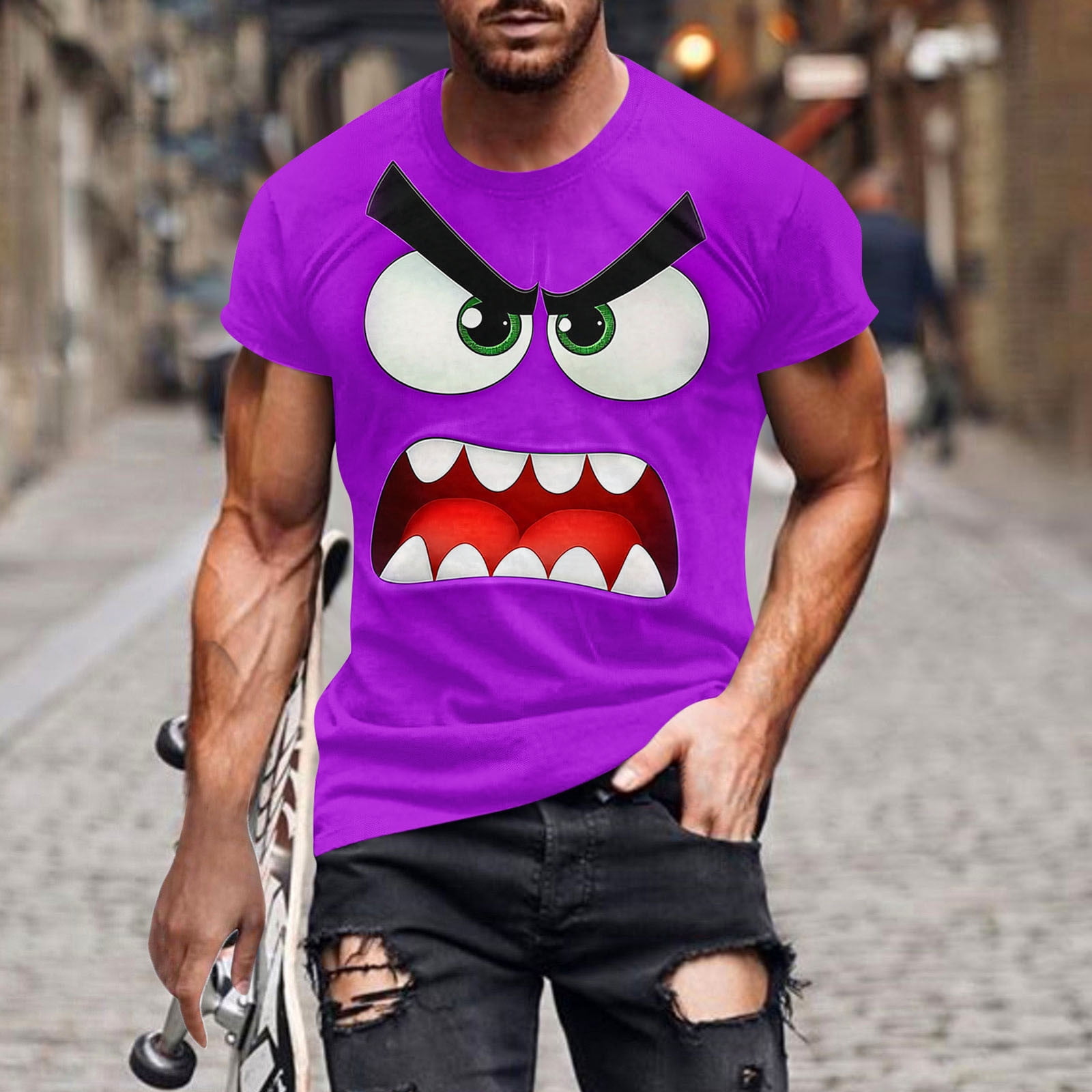 VgaVtl Short Sleeve Mens T Shirts Funny Summer Clothing for Men Regular ...