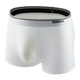 thumbnail image 1 of VgaVtl Silk Boxers for Men Big Men's Underwear Boxer Briefs Seamless Plain Breathable Underpants,White XXL, 1 of 3