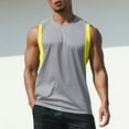 thumbnail image 1 of VgaVtl Sleeveless Mens Tank Tops Muscle Mens Clothes Relaxed Fit Beach Leisure Solid Color Soft Shirts,Gray XXL, 1 of 7