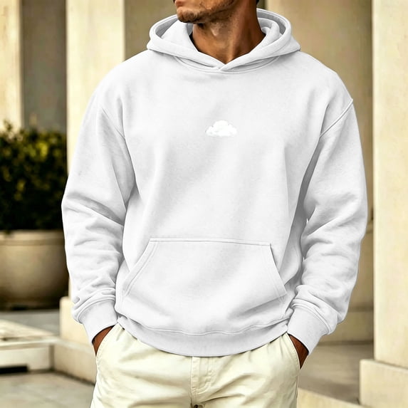 VgaVtl Sports Hoodies for Men Long Sleeve Fall Winter Graphic Casual Men's Sweatshirts Pullover Loose Everyday