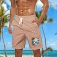 thumbnail image 1 of VgaVtl Sports Mens Shorts Mens Shorts Big and Tall Regular Drawstring Hawaii Casual Graphic Shorts,Pink S, 1 of 5