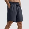 thumbnail image 1 of VgaVtl Sports Shorts Men Mens Plus Size Shorts Elastic Waist Pockets Casual Regular Solid Shorts,Gray 4XL, 1 of 5