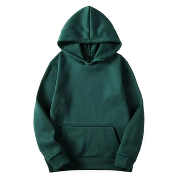 VgaVtl Sweatshirts for Women Under $10 Green Basic Oversized Hoodies for Women Pullover Solid Long Sleeve Pocket Sweatshirt