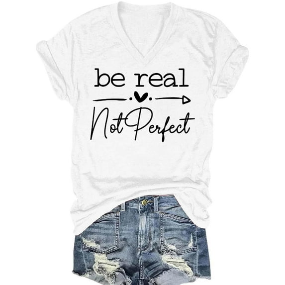 VgaVtl T-Shirt Women V-Neck Short Sleeve Plus Size Tops Women Layering Soft Graphic Vacation Leisure Regular Tops,White XXL